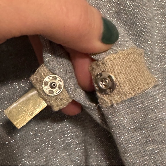 Peserico Tricot Silver Sparkle Open-Front Cardigan – Made in Italy (Size 44) - Picture 6 of 11